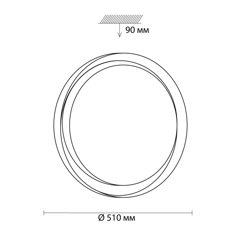3030/EL TAN SN 000 Светильник пластик/белый LED 72Вт 3000-6500K D510 IP43 пульт ДУ/ LampSmart BIONIC 2