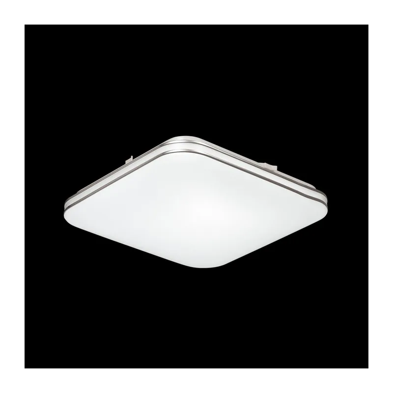 3020/EL TAN SN 213 Светильник пластик/хром LED 72Вт 3000-6500K 535х535 IP43 пульт ДУ/ LampSmart LONA 3