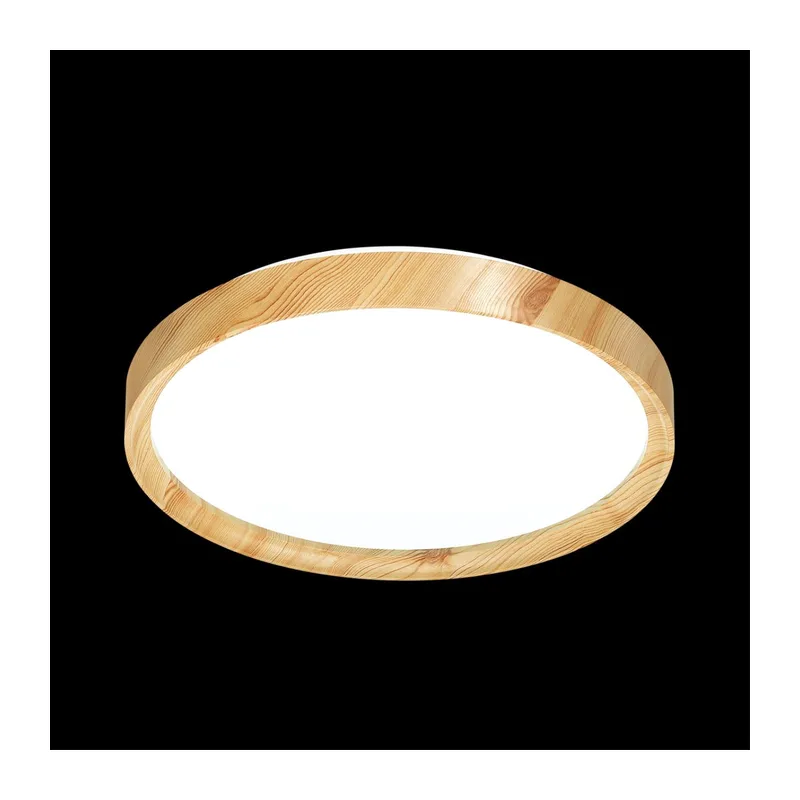 3019/EL TAN SN 175 Светильник пластик/под дер LED 72Вт 3000-6500K D490 IP43 пульт ДУ/ LampSmart WOODI 3