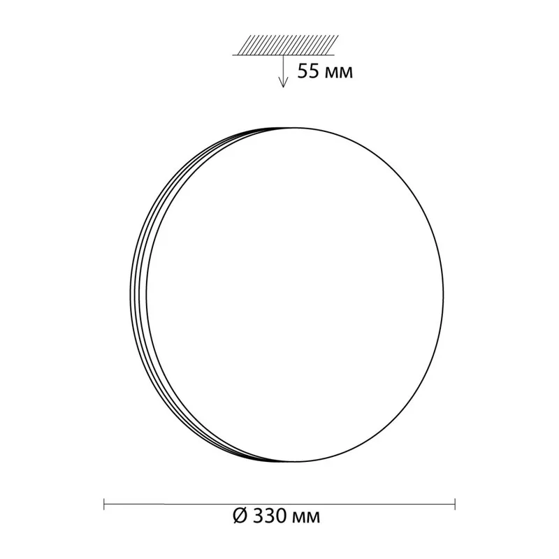 3015/CL MINI SN 207 Светильник пластик/белый/под дерево LED 30Вт 4000K D330 IP43 SMALLI 4