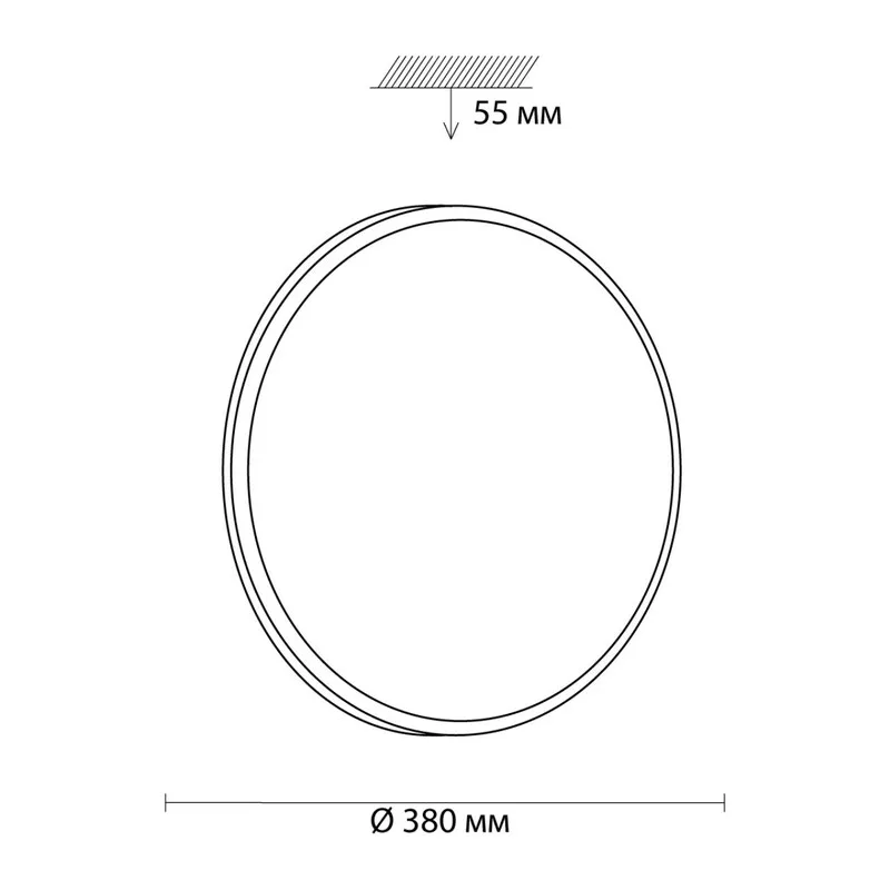 3014/DL TAN SN 206 Светильник пластик/белый LED 48Вт 3000-6300K D380 IP43 пульт ДУ/ LampSmart SMALLI 5