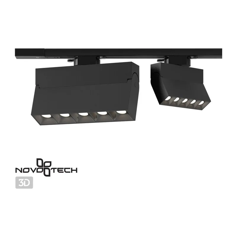 358325 PORT NT19 234 черный Светильник трековый однофазный трехжильный IP33 LED 4000К 13W 110-265V EOS 3