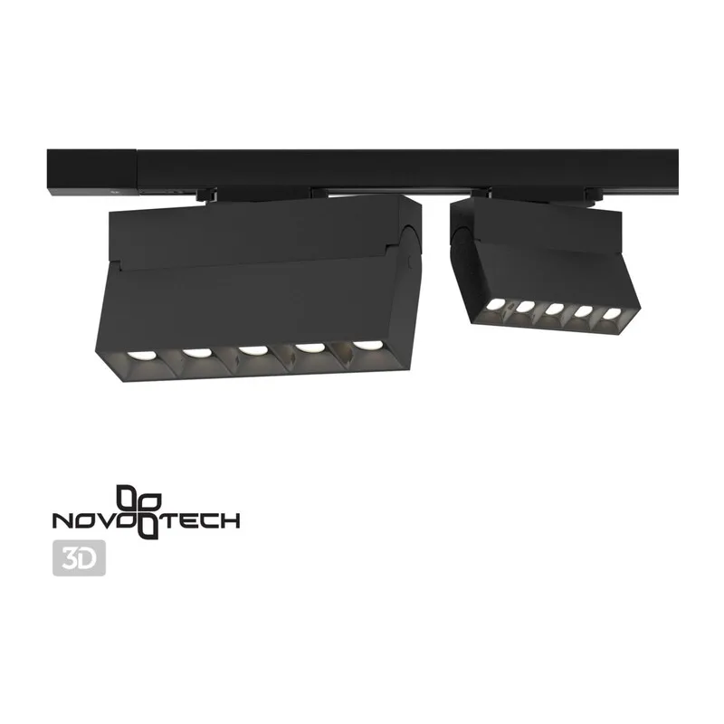 358327 PORT NT19 318 черный Трехфазный трековый свтильник IP33 LED 4000К 13W 110-265V EOS 2