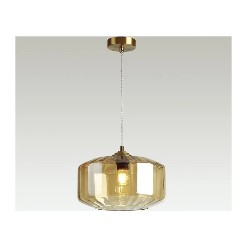 4747/1 PENDANT ODL21 409 янтарный/бронзовый Подвес E27 60W BINGA 2