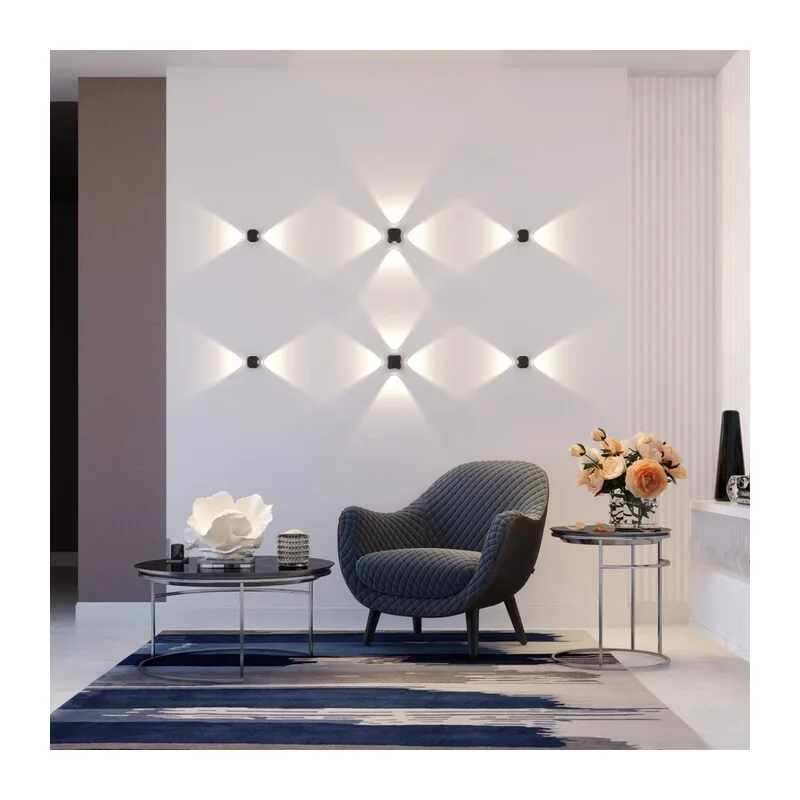 4222/4WL HIGHTECH ODL21 333 черн/металл Настенный светильник IP54 LED 4W 350Лм 3200K 70° MIKO 3