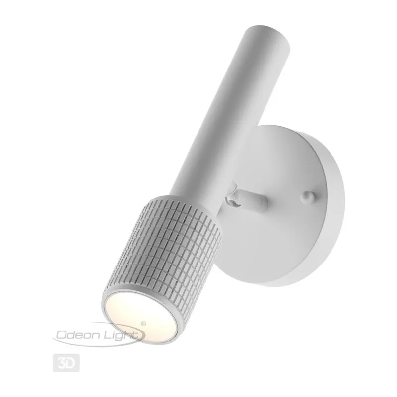 4239/1W HIGHTECH ODL21 321 белый/металл Настенный св-ник выкл на плафоне IP20 LED GU10 max 10W MEHARI 3