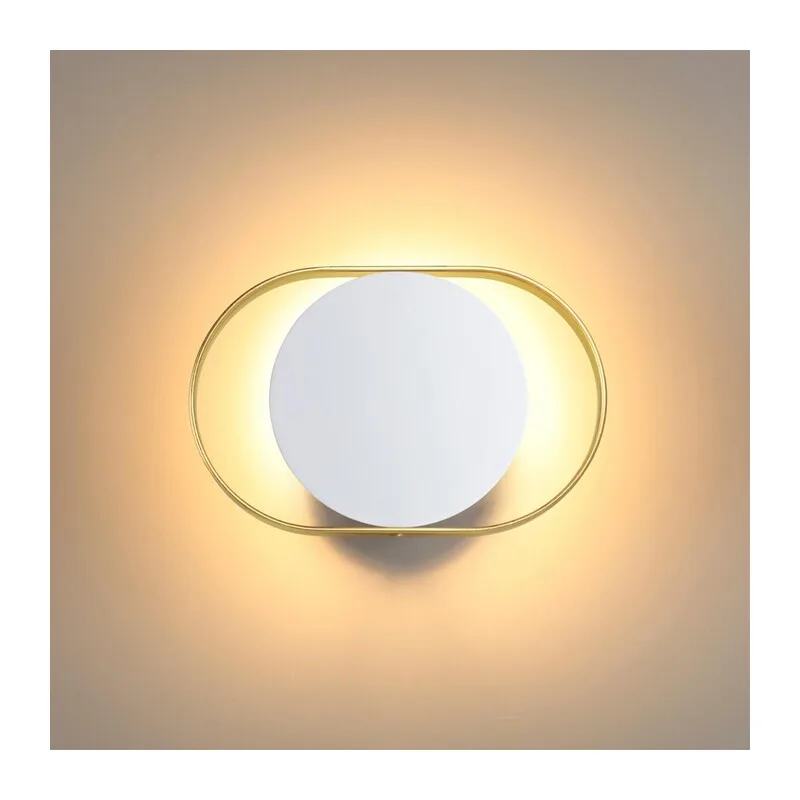 4246/7WW HIGHTECH ODL21 000 бел/золотист/металл Настенный светильник IP20 LED 7W 560Лм 3000K MONDY 3