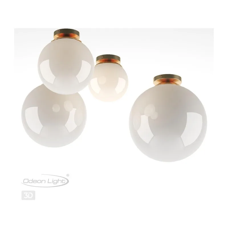 4248/1C HIGHTECH ODL21 505 золотист/металл/белый/акрил Потолочный светильник IP44 E27 LED max 9W BOSCO 4
