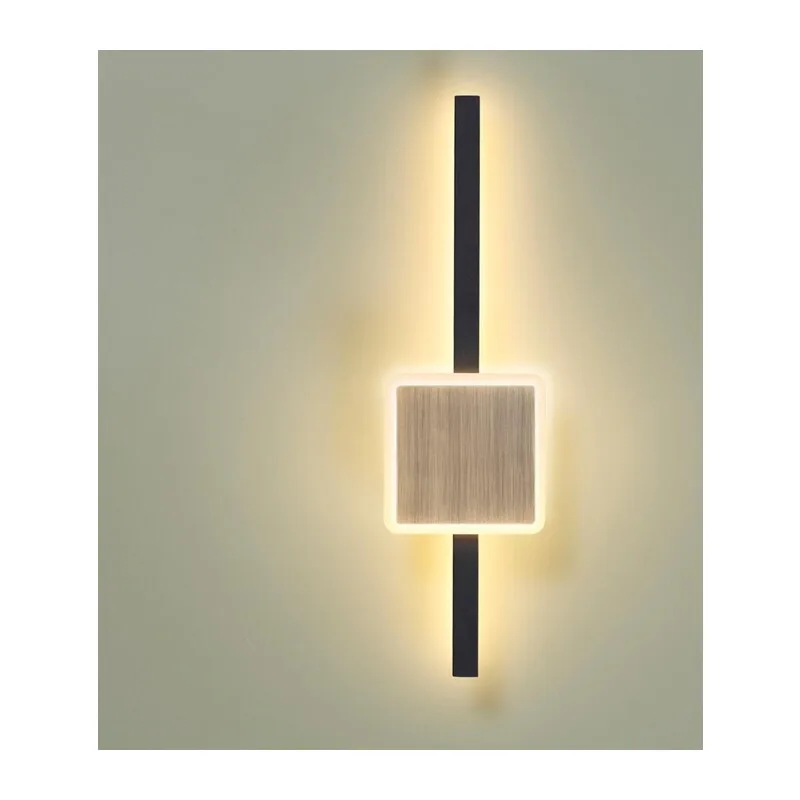 4257/12WL HIGHTECH ODL21 000 черн/бронза/металл Настен.светильник IP20 LED 12W 764Лм 3000K STILO