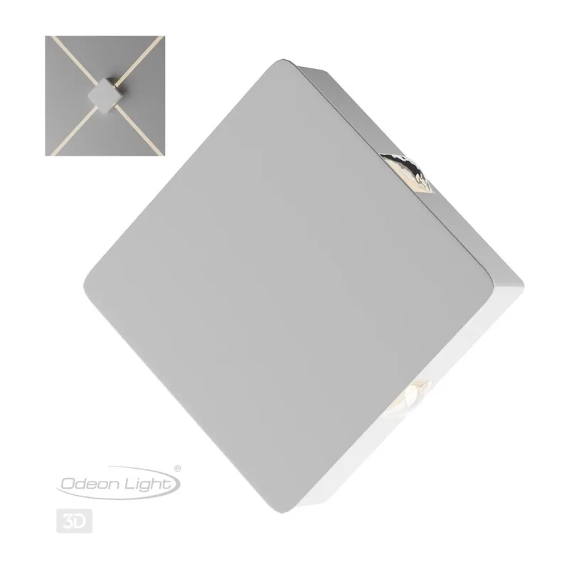 4258/8WL HIGHTECH ODL21 333 белый/металл Настенный светильник IP20 LED 8W 444Лм 3000K VISTA 3