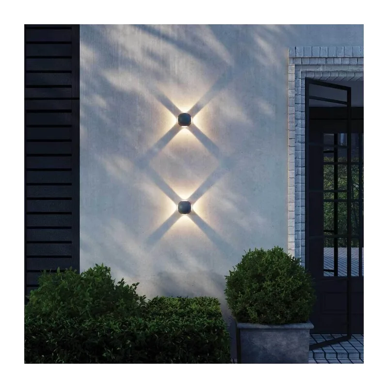 358464 STREET NT20 738 темно-серый  Ландшафтный настенный св-ник IP54 LED 4000K 12W 85-265V  CALLE 3