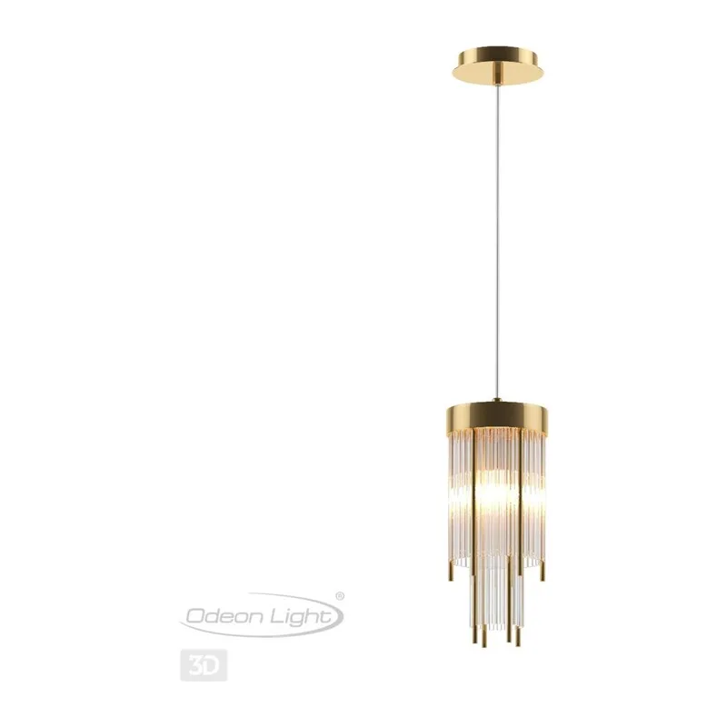 4788/1 HALL ODL21 643 золото/металл/стекло Подвес E14 1*40W YORK 3