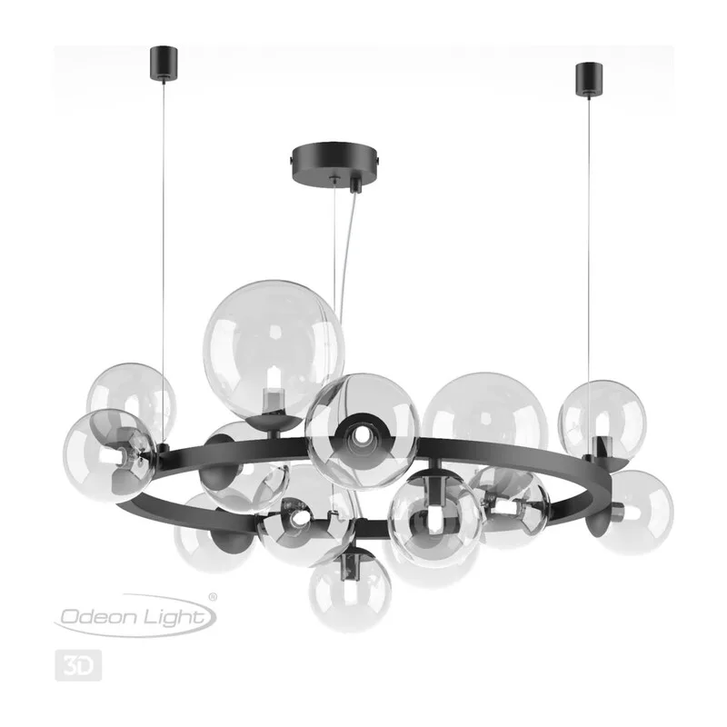 4818/14 MODERN ODL21 535 черный/прозрачный Люстра G9 14*40W TOVI 4