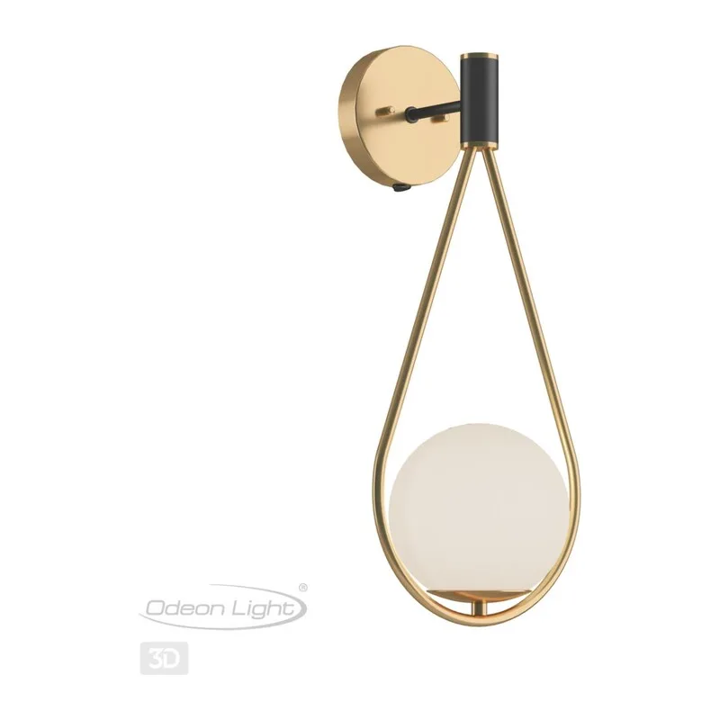 4810/1W PENDANT ODL21 415 золтой/черный/белый Бра с выкл. E14 1*40W FLARI 4