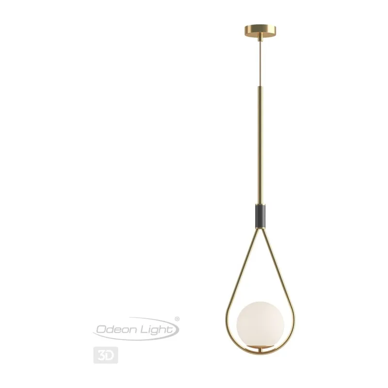 4810/1 PENDANT ODL21 415 золтой/черный/белый Подвес E14 1*40W FLARI 4