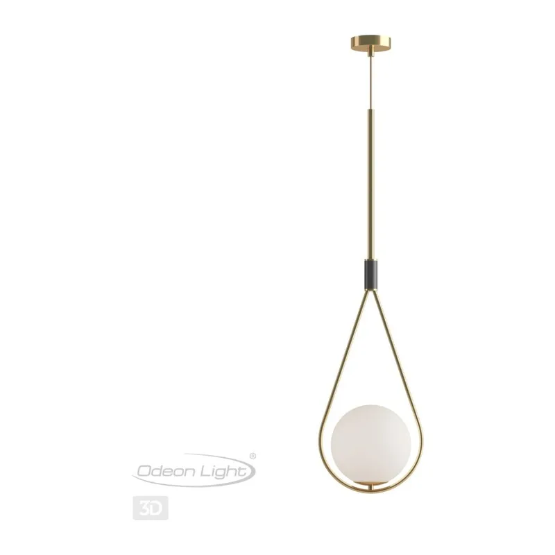 4810/1A PENDANT ODL21 415 золтой/черный/белый Подвес E14 1*40W FLARI 4