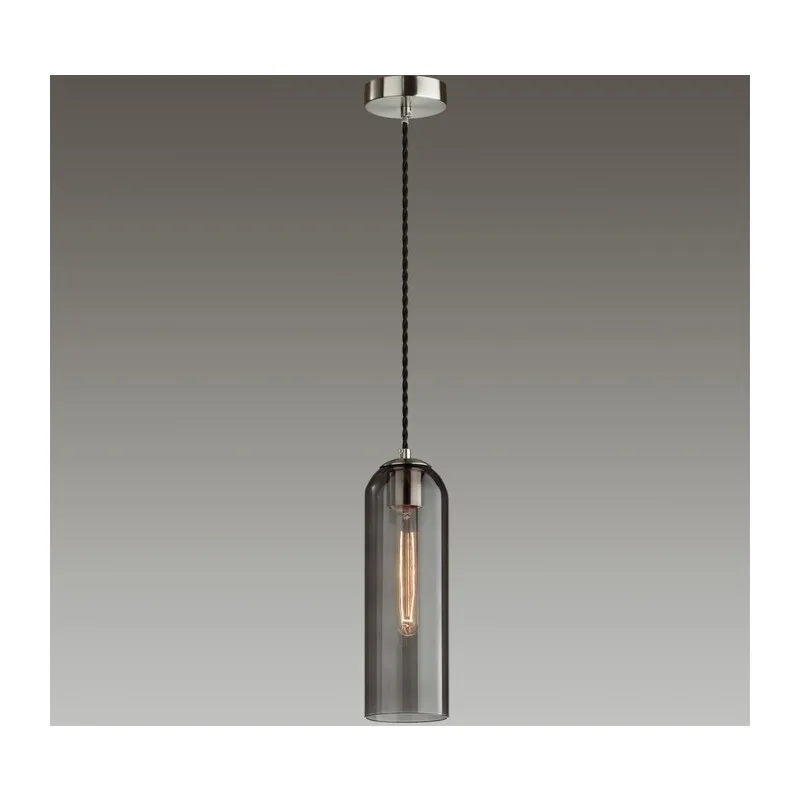 4805/1 PENDANT ODL21 407 никель/дымчатый Подвес E27 1*60W VOSTI 2