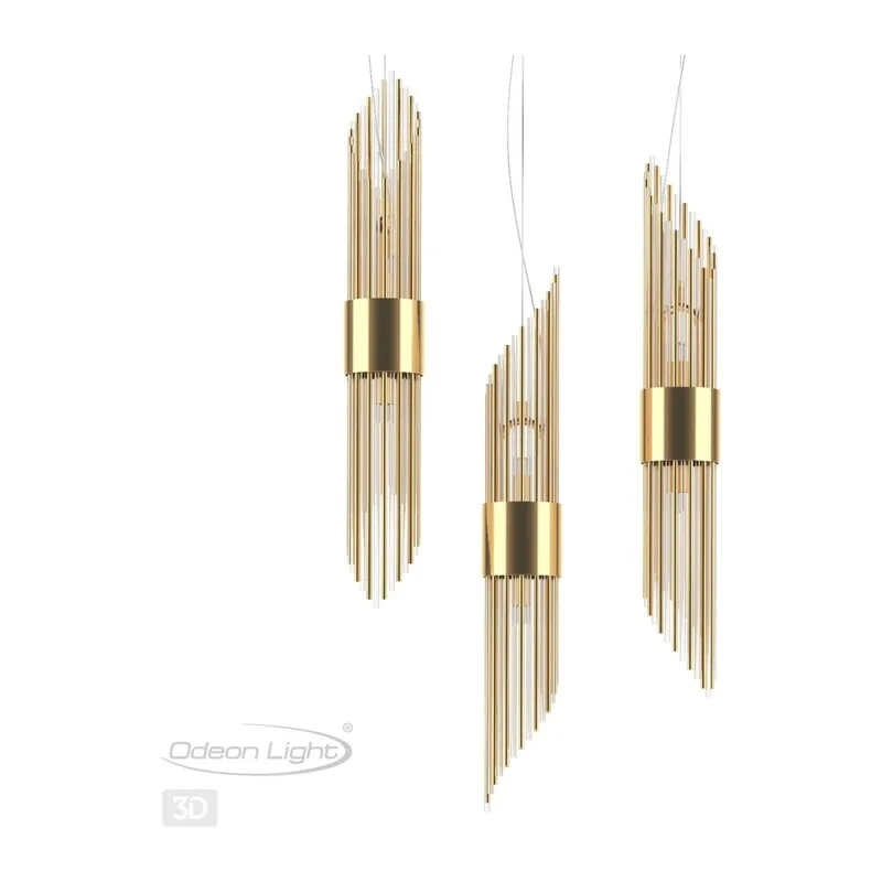 4847/2 HALL ODL21 420 золото/металл/стекло Подвес G9 2*40W FLAMBI 4