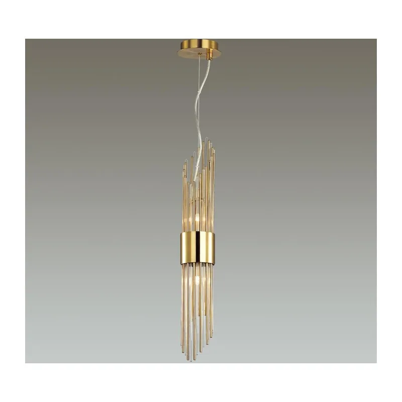 4847/2 HALL ODL21 420 золото/металл/стекло Подвес G9 2*40W FLAMBI 2