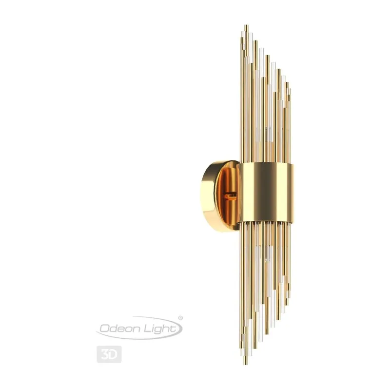 4847/2W HALL ODL21 420 золото/металл/стекло Бра G9 2*40W FLAMBI 4
