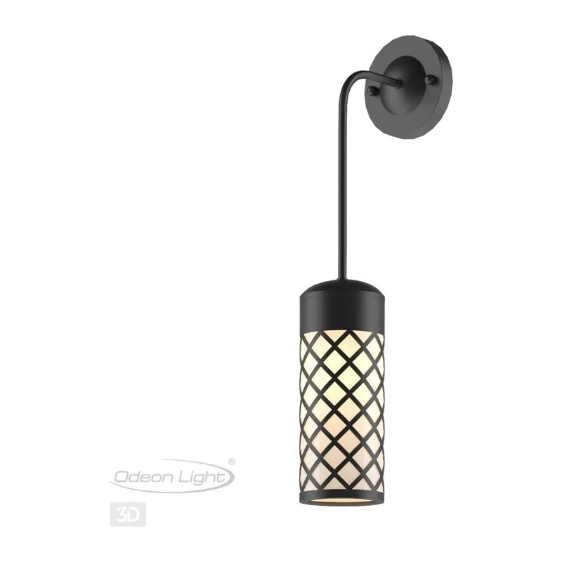 4834/1W NATURE ODL21 706 черный/стекло Ландшафтный настенный светильник E27 1*60W IP44 DUNES 4