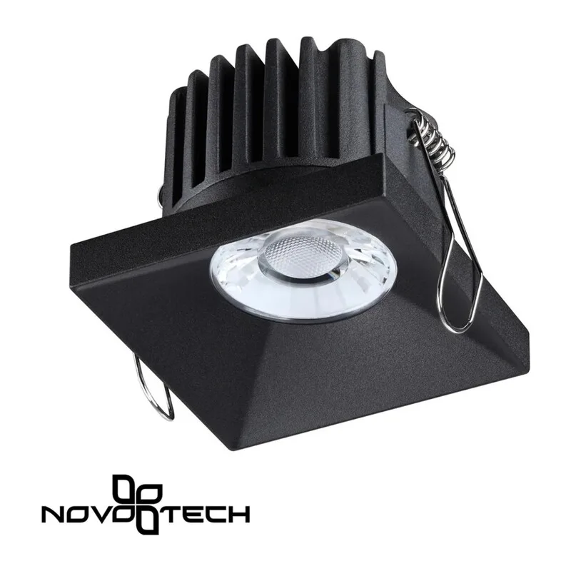 358481 SPOT NT21 542 черный Светильник встраиваемый IP44 LED 3000K 10W 100-265V METIS 4