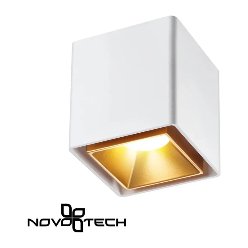 358488 OVER NT20 442 белый/золото Светильник накладной IP20 LED 4000K 10W 220V RECTE 2