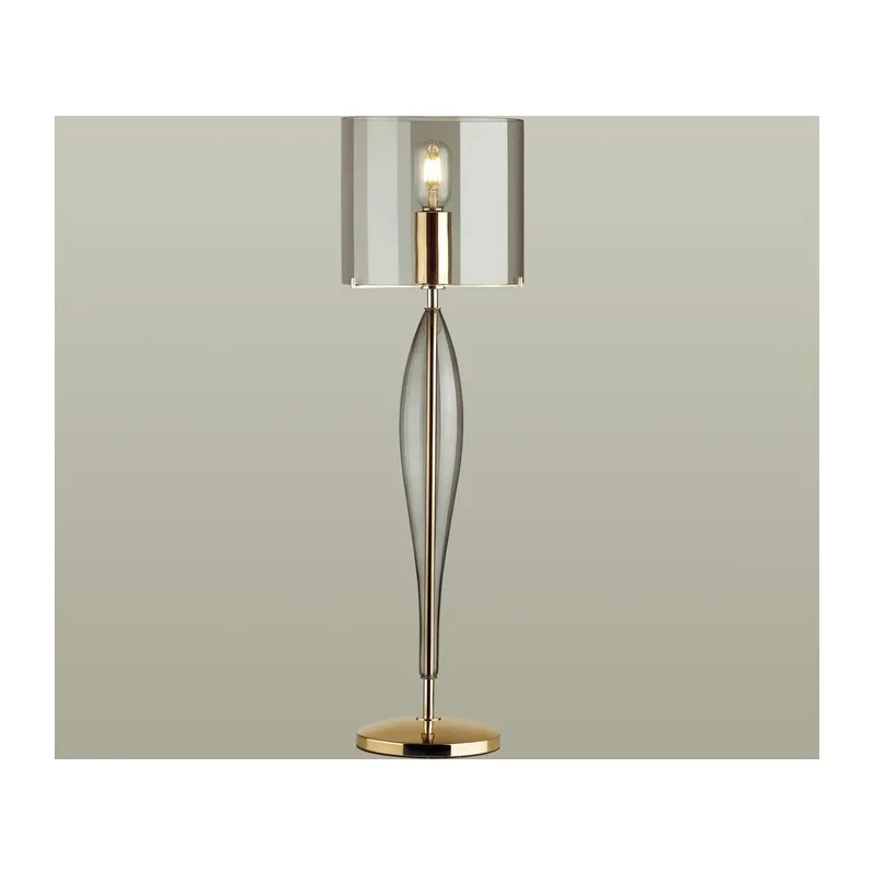 4850/1T STANDING ODL_EX21 157 дымчатый/золото/стекло Высокая Лампа E27 1*60W TOWER 2