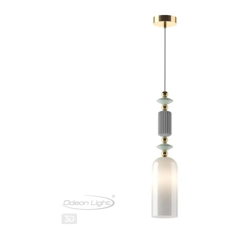 4861/1A CLASSIC ODL_EX21 131 золото/разноцветн./керамика/стекло Подвес E14 1*40W CANDY 4