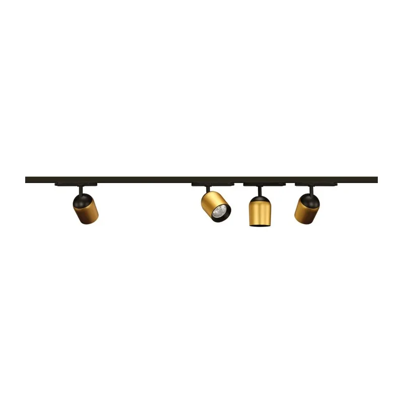 358516 PORT NT21 285 золото Светильник трековый однофазный трехжильный IP20 LED 4000K 25W 220V KAMP 2