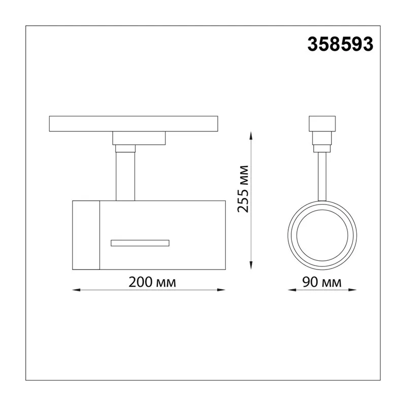 358593 PORT NT21 269 черный Светильник трековый однофазный трехжильный IP20 LED 4000K 30W 175-245V DEP 4
