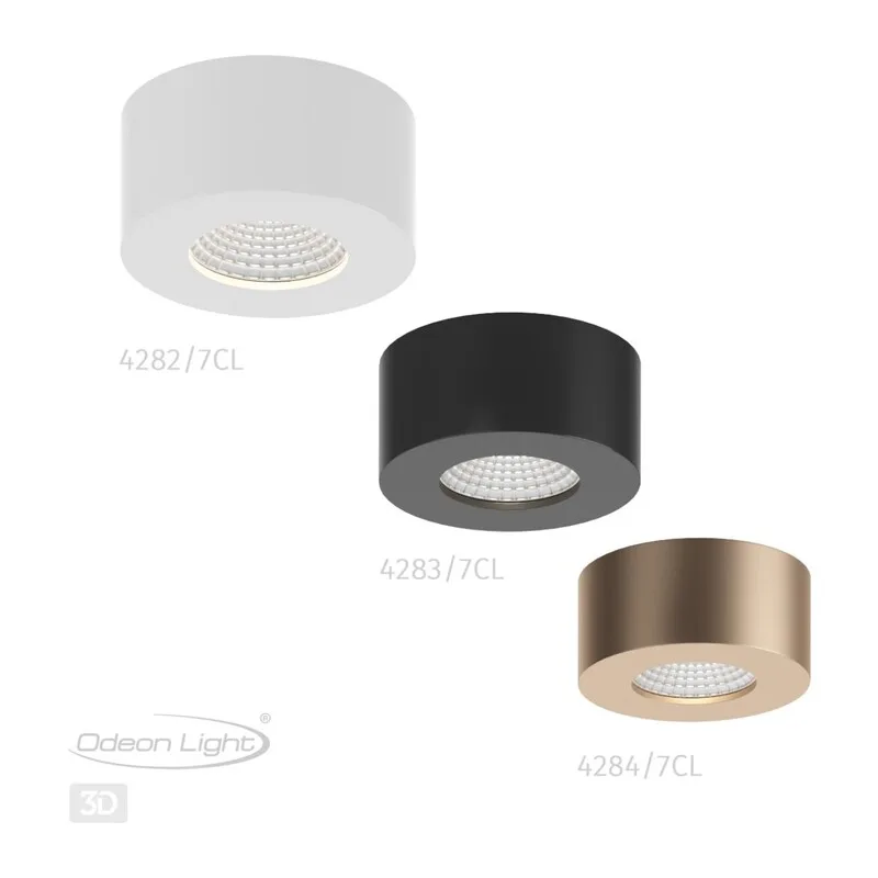 4283/7CL HIGHTECH ODL22 337 черный/металл Потолочный светильник IP20 LED 7W 771Лм 3000K BENE 3
