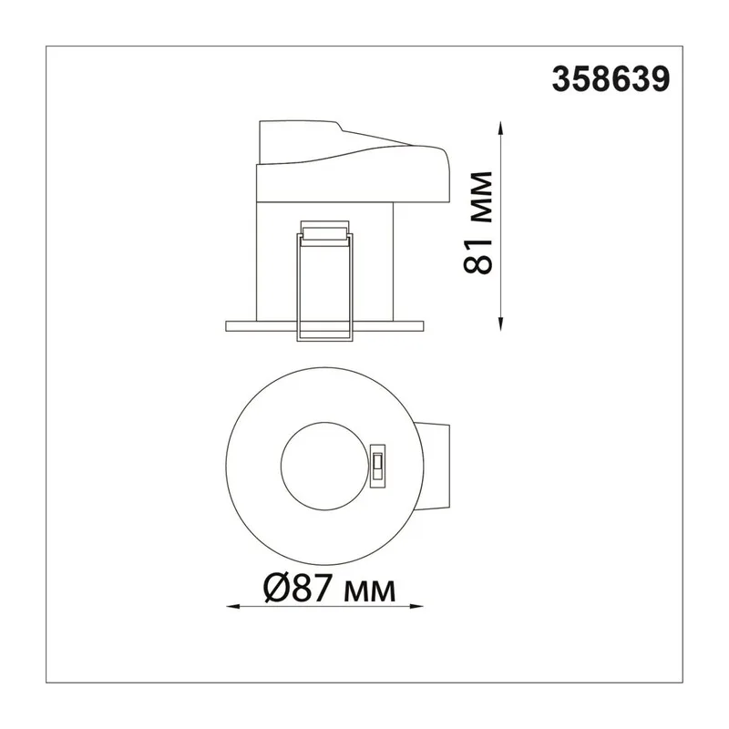 358639 SPOT NT21 520 белый Светильник встраиваемый светодиодный диммируемый, смена цв. температуры IP65 LED 3000К\4000К\5000К 8W 220V REGEN 3