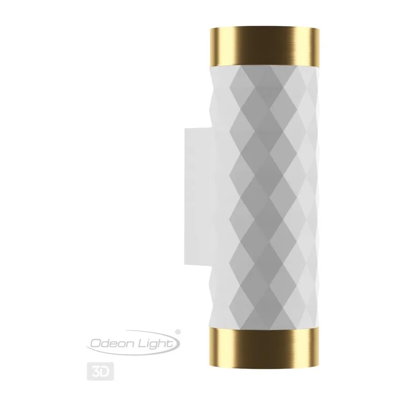 4286/2W HIGHTECH ODL22 000 белый/золотистый/металл Настенный светильник IP20 LED GU10 max 2*10W AD ASTRUM 5