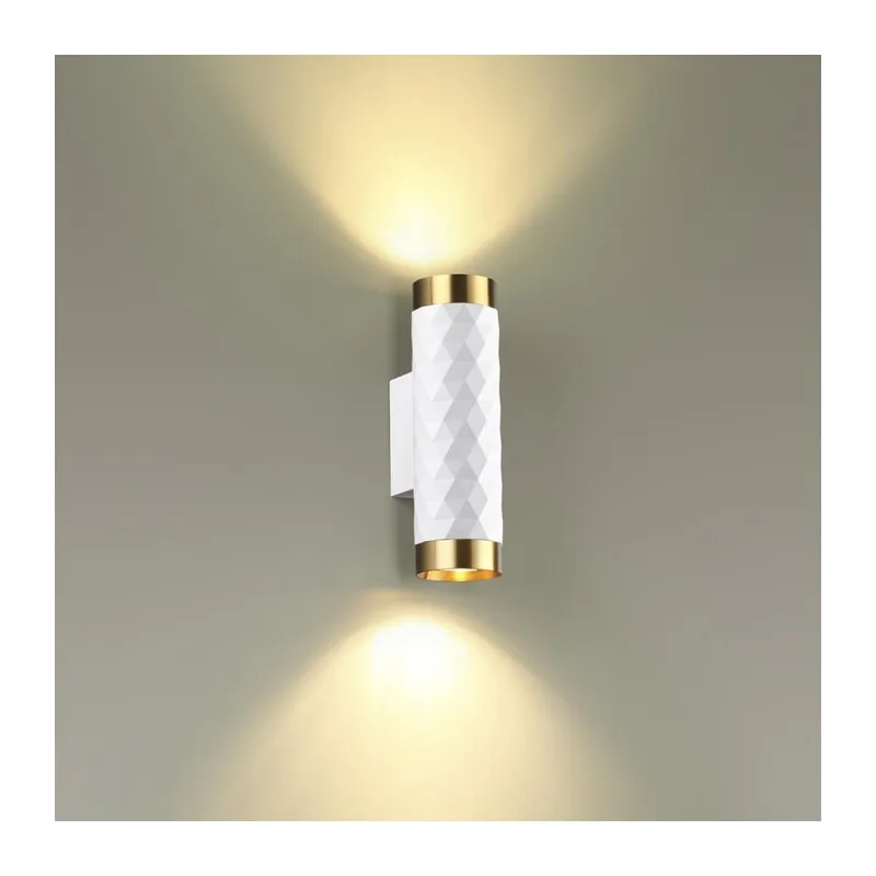 4286/2W HIGHTECH ODL22 000 белый/золотистый/металл Настенный светильник IP20 LED GU10 max 2*10W AD ASTRUM 3
