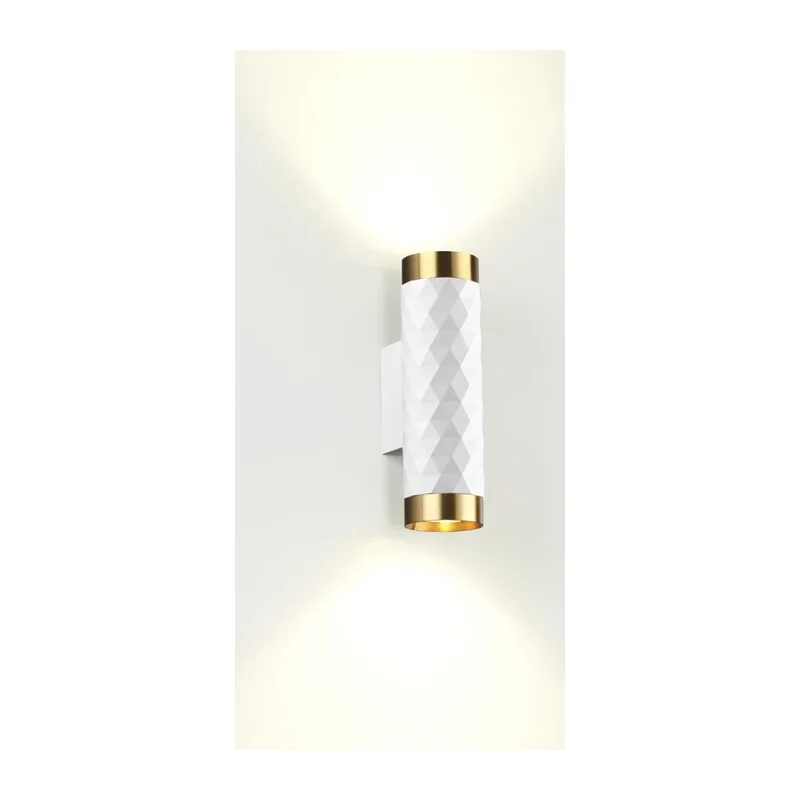 4286/2W HIGHTECH ODL22 000 белый/золотистый/металл Настенный светильник IP20 LED GU10 max 2*10W AD ASTRUM 2