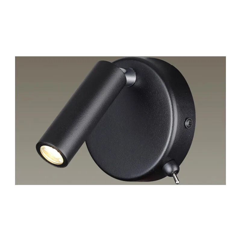 5220/3WL LEDIO LN22 000 черный Бра с выкл. LED 3W 3000K 330Лм 220V CHASE