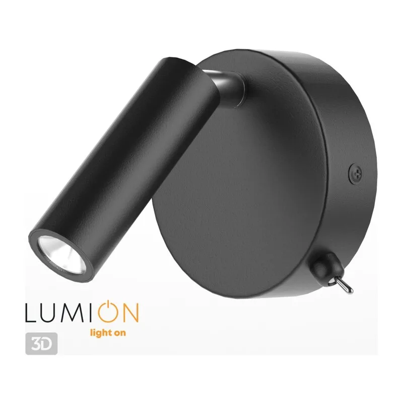 5220/3WL LEDIO LN22 000 черный Бра с выкл. LED 3W 3000K 330Лм  220V CHASE 2