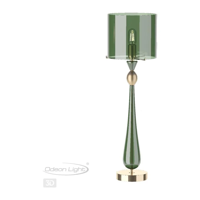 4889/1T STANDING ODL_EX22 157 золотой/зеленый/стекло База для высокой лампы E27 1*60W TOWER 3