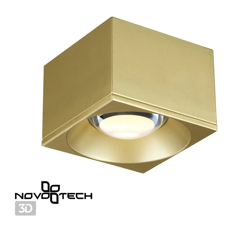 358670 OVER NT21 230 золото Светильник накладной светодиодный IP20 LED 4000К 12W 220V PATERA 4