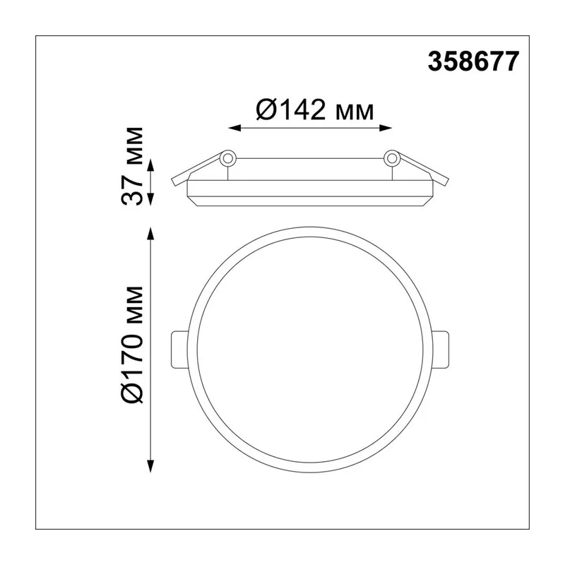 358677 SPOT NT21 590 белый Светильник встраиваемый влагозащищенный IP54 LED 4000K 20W 100-240V PANDORA 2
