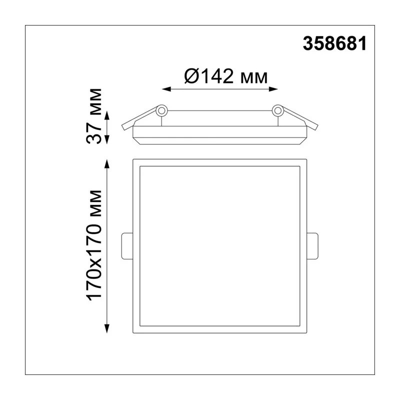 358681 SPOT NT21 590 белый Светильник встраиваемый влагозащищенный IP54 LED 4000K 20W 100-240V PANDORA 2