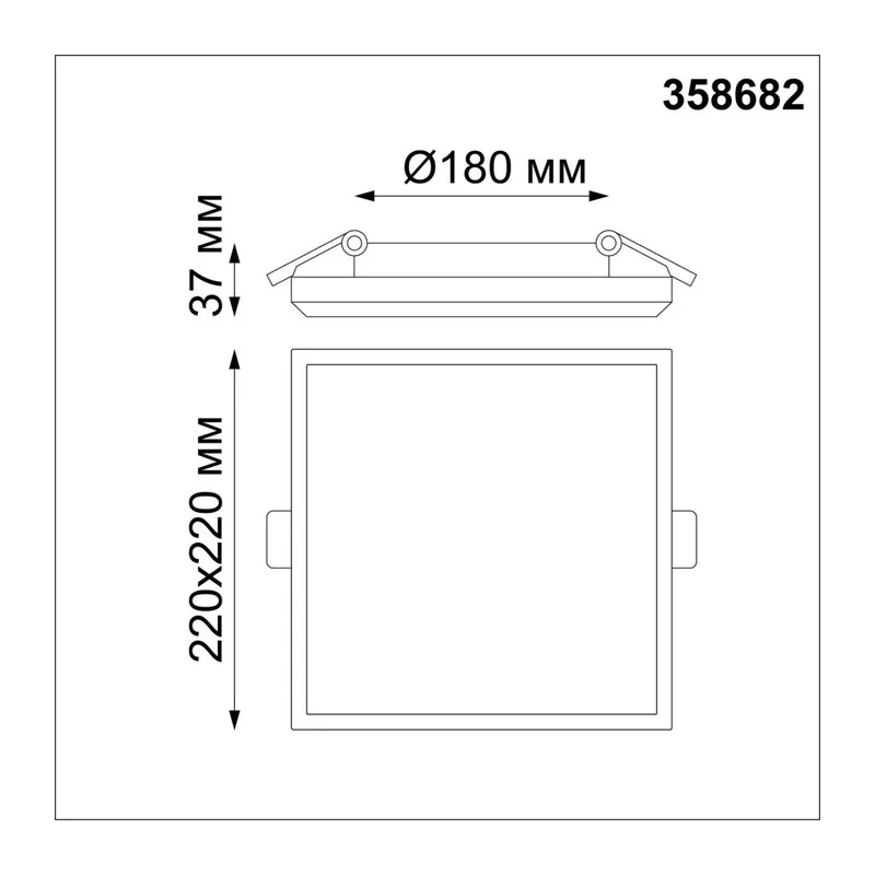 358682 SPOT NT21 590 белый Светильник встраиваемый влагозащищенный IP54 LED 4000K 30W 100-240V PANDORA 2