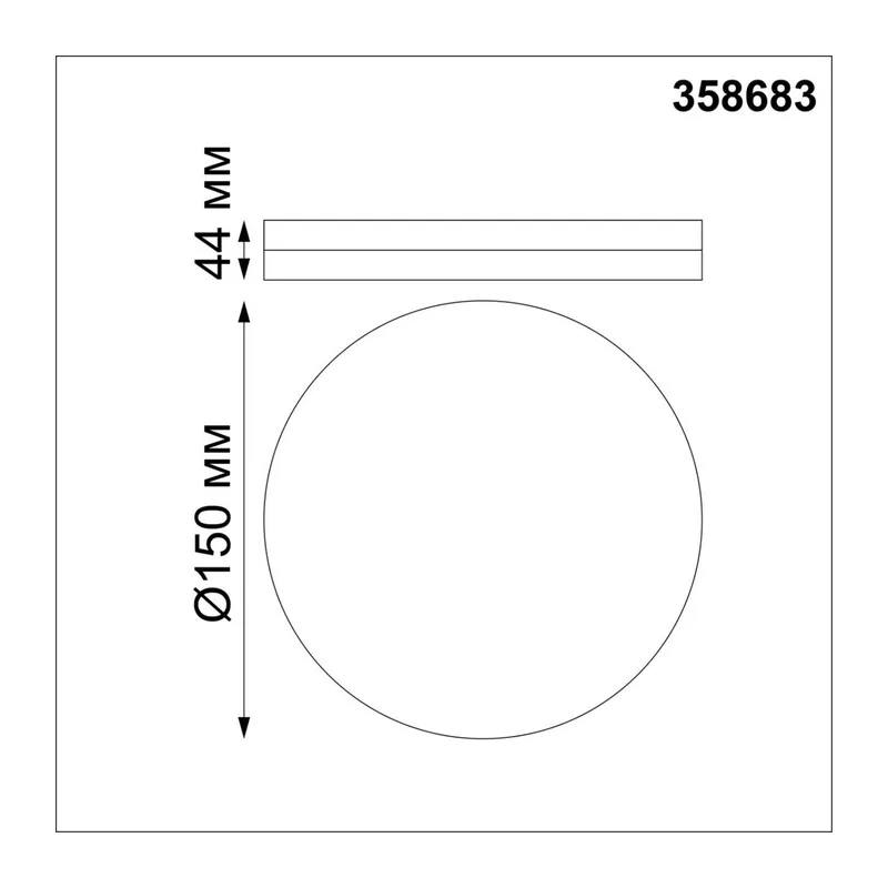 358683 OVER NT21 591 белый Светильник накладной влагозащищенный IP54 LED 4000K 10W 100-240V PANDORA 3