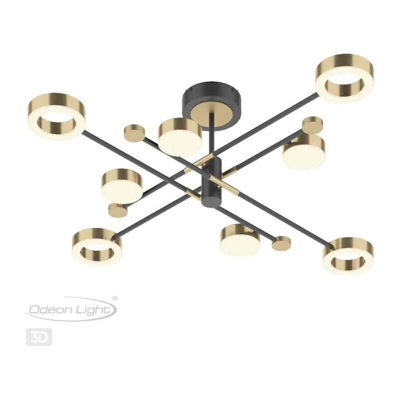 4321/63CL MIDCENT ODL22 000 металл/черный с бронзой Потолочный светильник IP20 LED 58W 2622Лм DENZEL 3