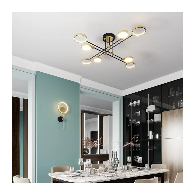 4322/15WL MIDCENT ODL22 305 металл/черный с бронзой Настенный светильник IP20 LED 15W 957Лм 3000K DENZEL 3