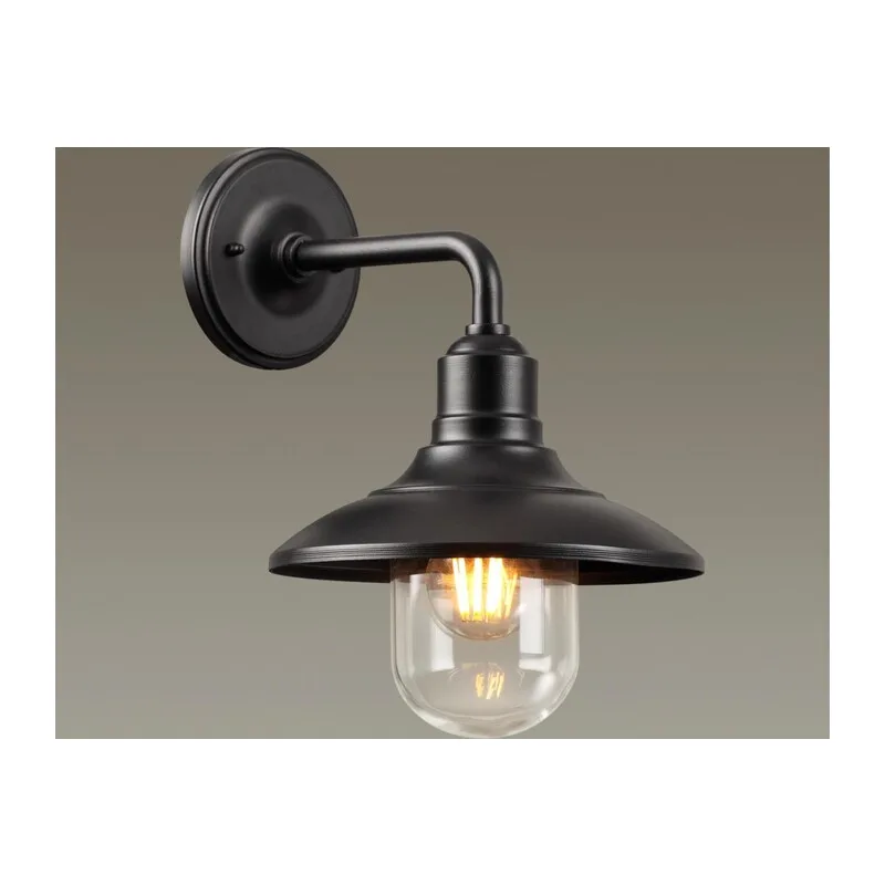 4965/1W NATURE ODL22 713 черный/стекло Ландшафтный настен.светильник E27 1*60W IP44 CAMPA 2