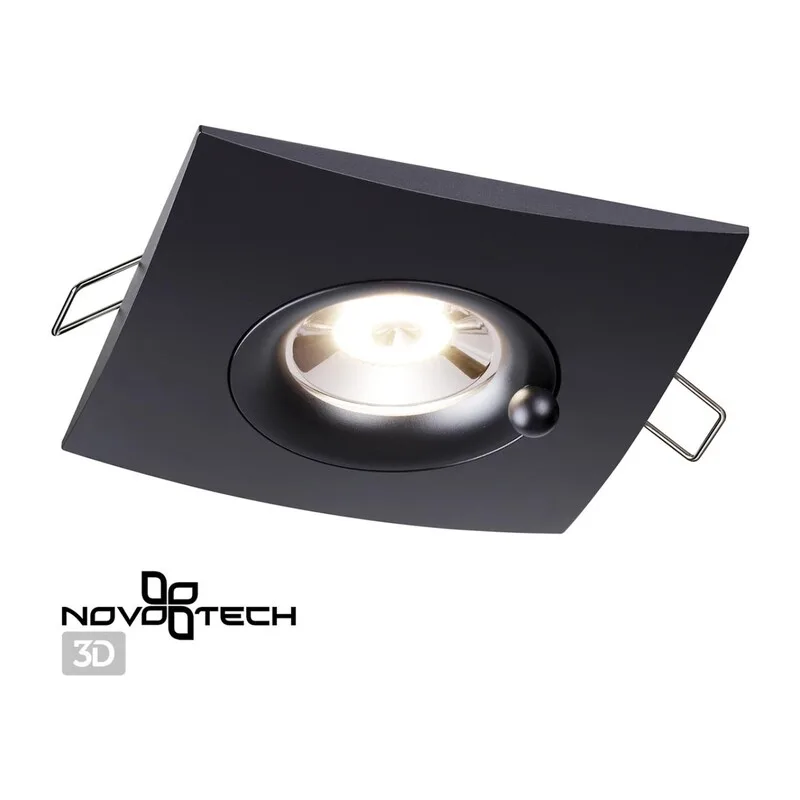 370796 SPOT NT21 596 черный Светильник встраиваемый влагозащищенный IP44 GU10 50W 220V WATER 2