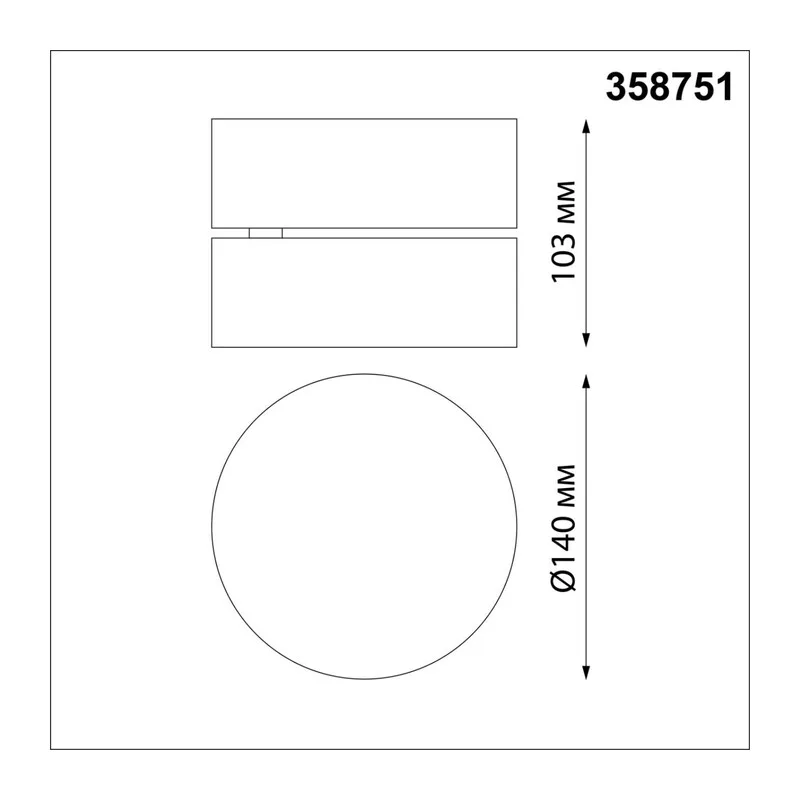 358751 OVER NT21 411 матовое золото Светильник накладной светодиодный IP20 LED 24W 4000K 2100Лм 100-265V PROMETA 4