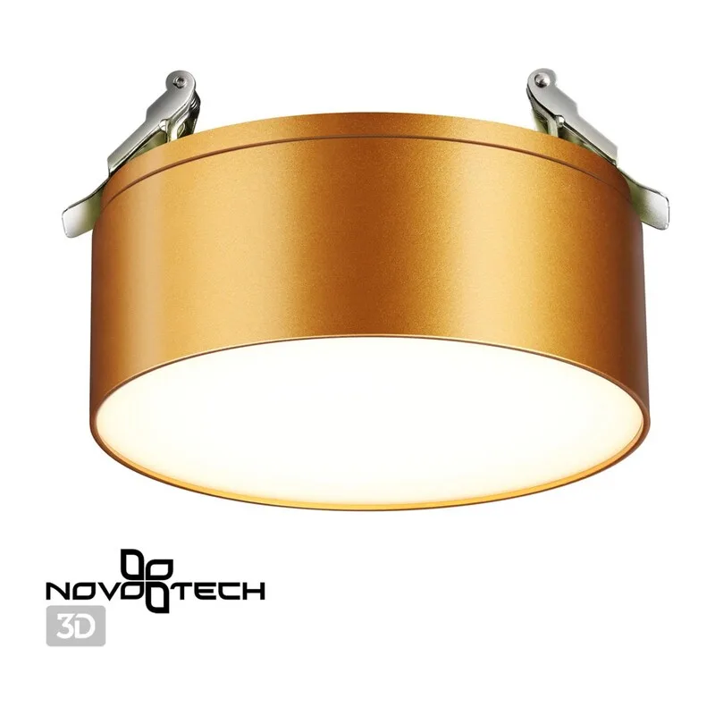 358754 SPOT NT21 525 матовое золото Светильник встраиваемый светодиодный IP20 LED 24W 4000K 2100Лм 100-265V PROMETA 3